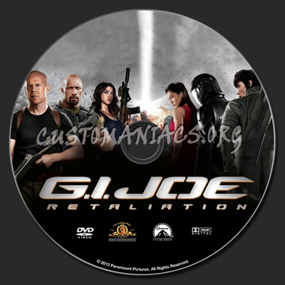 G.I. Joe Retaliation dvd label