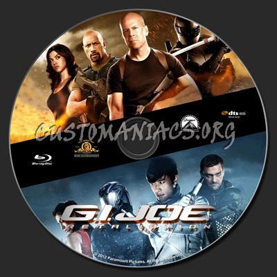 G.I. Joe Retaliation blu-ray label