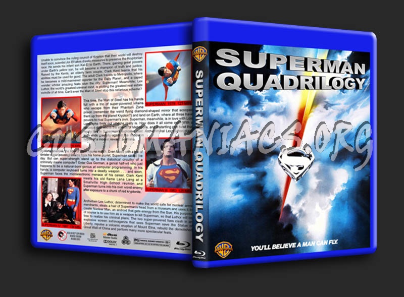 Superman Quadrilogy blu-ray cover