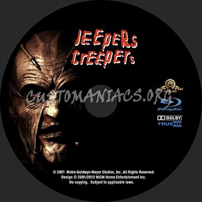 Jeepers Creepers blu-ray label
