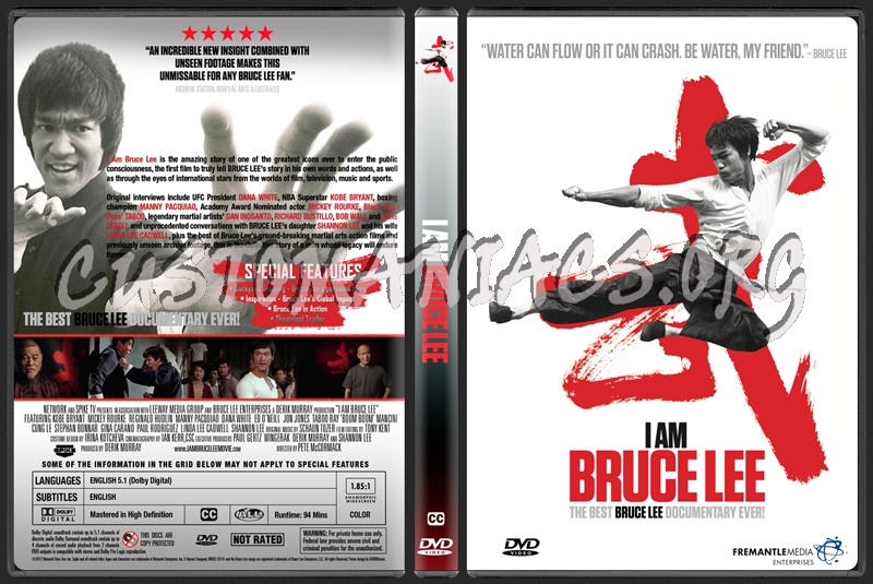 I Am Bruce Lee dvd cover