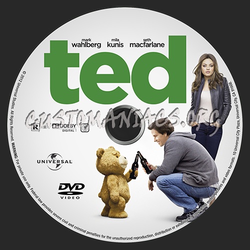 Ted dvd label