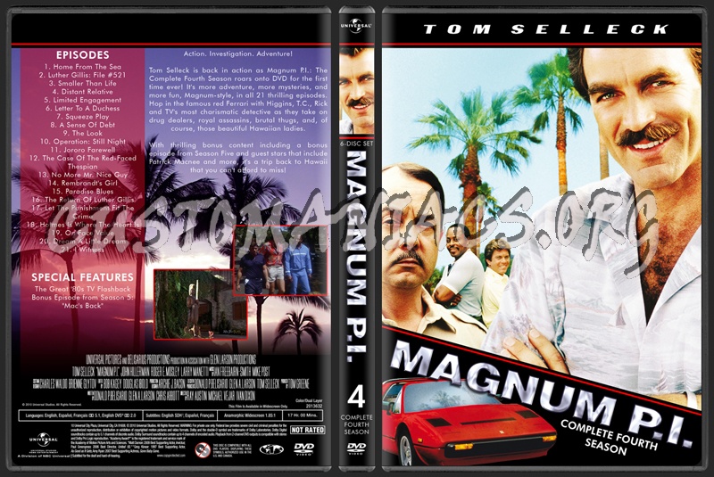 Magnum P.I. Seasons 1-8 dvd cover