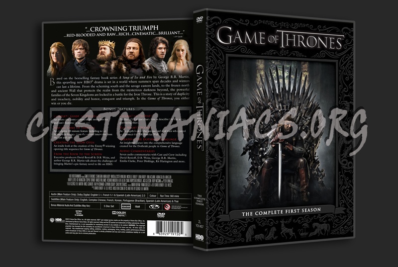 Game of Thrones Season 1 dvd cover