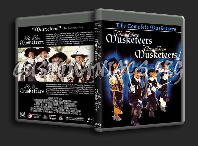 The Three Musketeers / The Four Musketeers Double blu-ray cover