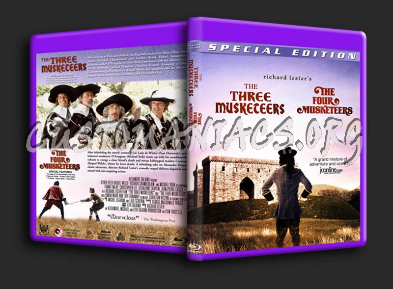 The Three Musketeers / The Four Musketeers Double blu-ray cover