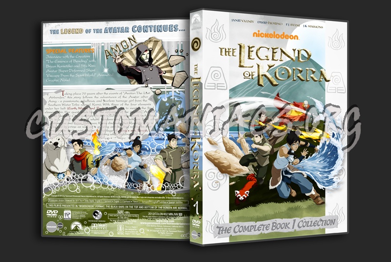 The Legend of Korra Season 1 dvd cover