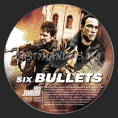 Six Bullets (aka 6 Bullets) - Van Damme Collection blu-ray label