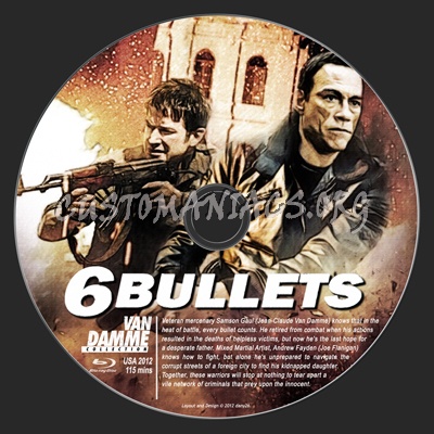 6 Bullets (aka Six Bullets) - Van Damme Collection blu-ray label