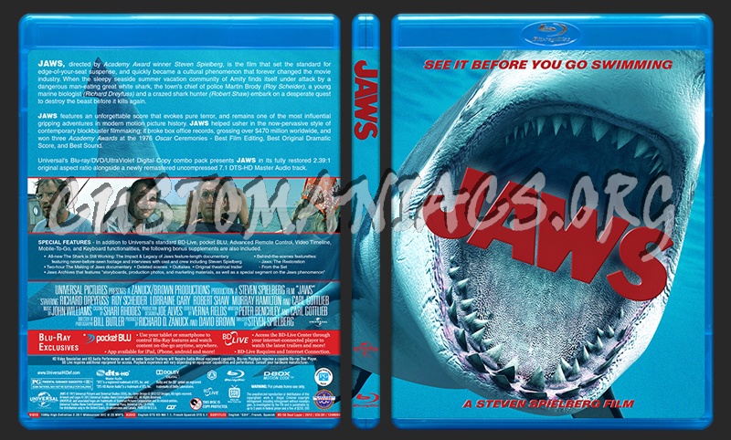 Jaws blu-ray cover