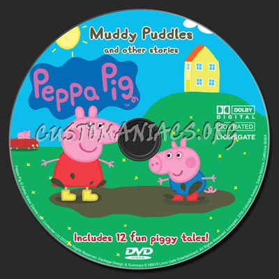 Peppa Pig Muddy Puddles dvd label