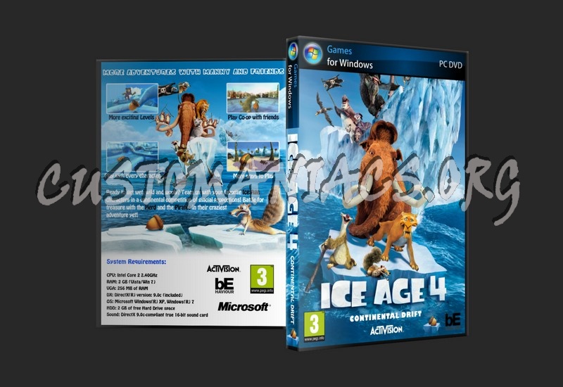 Ice Age 4 Continental Drift dvd cover