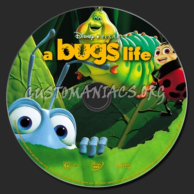 A Bug's Life dvd label