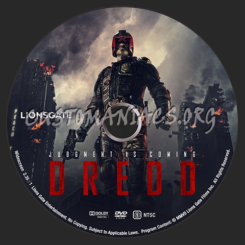 Dredd dvd label