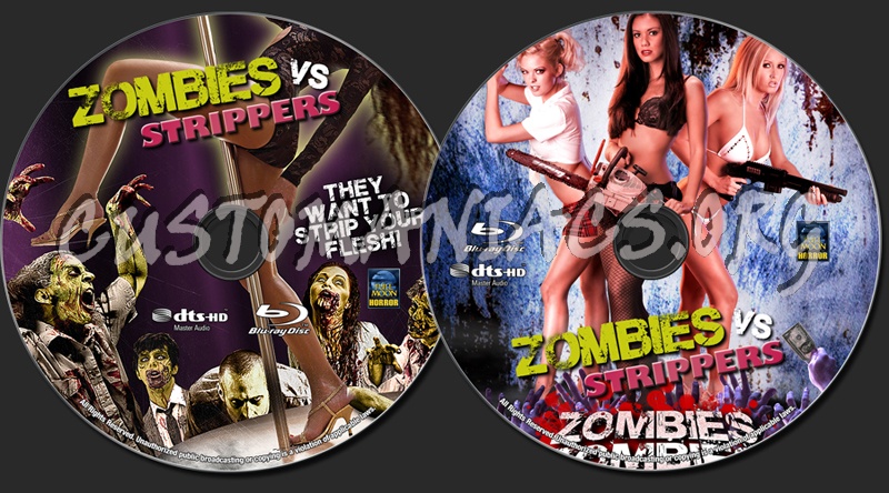 Zombies Vs. Strippers blu-ray label