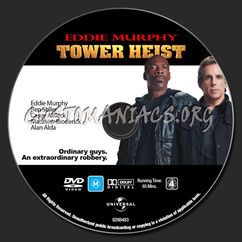 Eddie Murphy Collection - Tower Heist dvd label