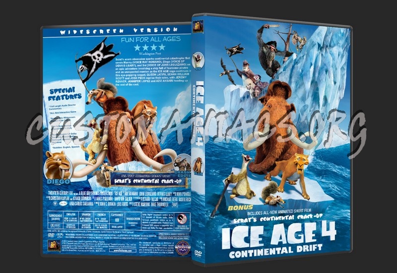 Ice Age 4 Continental Drift dvd cover