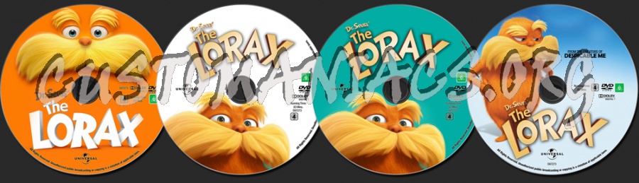 The Lorax dvd label
