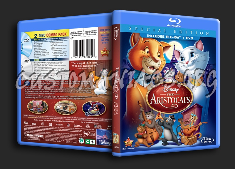 The Aristocats blu-ray cover