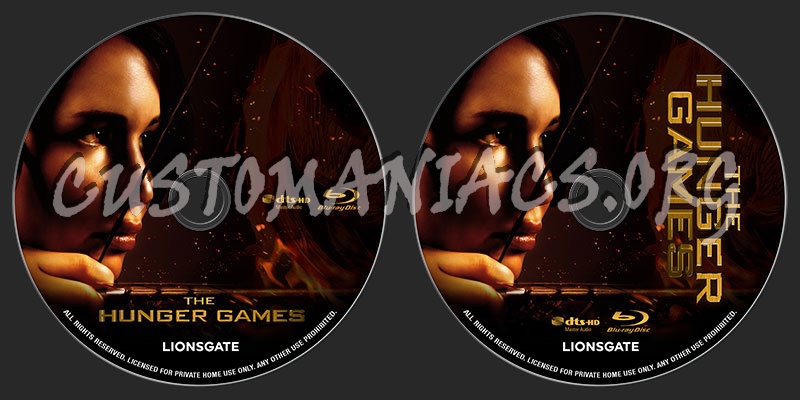 The Hunger Games (2012) blu-ray label