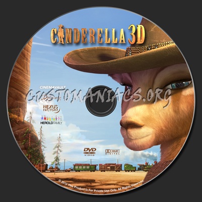 Cinderella 3D aka Cendrillon dvd label