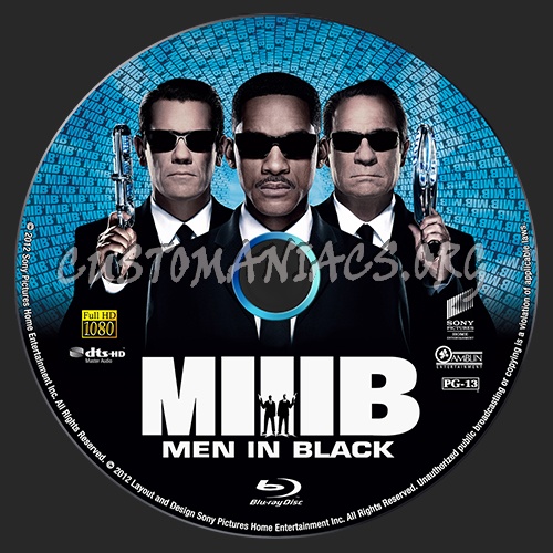 Men in Black 3 blu-ray label