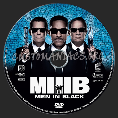 Men in Black 3 dvd label