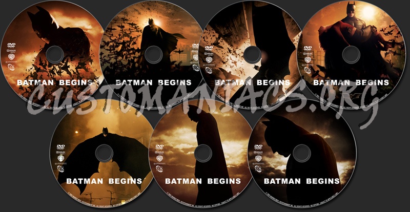 Batman Begins dvd label