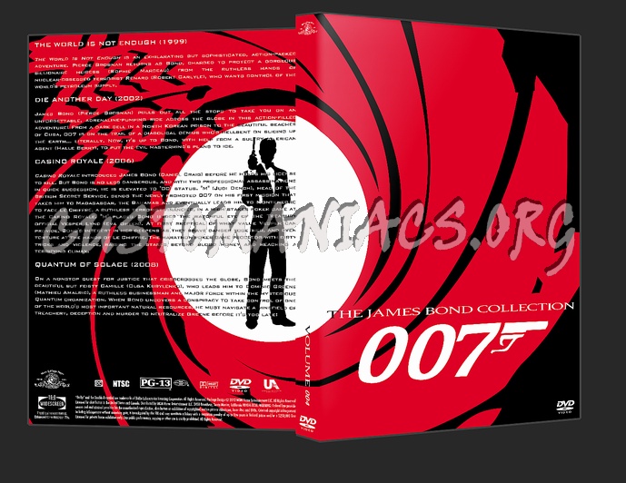 007 James Bond Collection (Spanning Spine) dvd cover