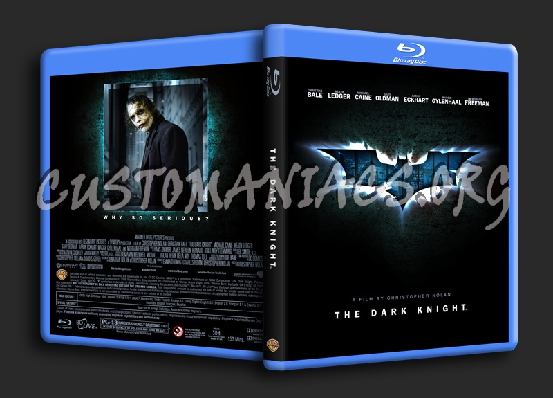 The Dark Knight Trilogy (The Dark Knight) blu-ray cover
