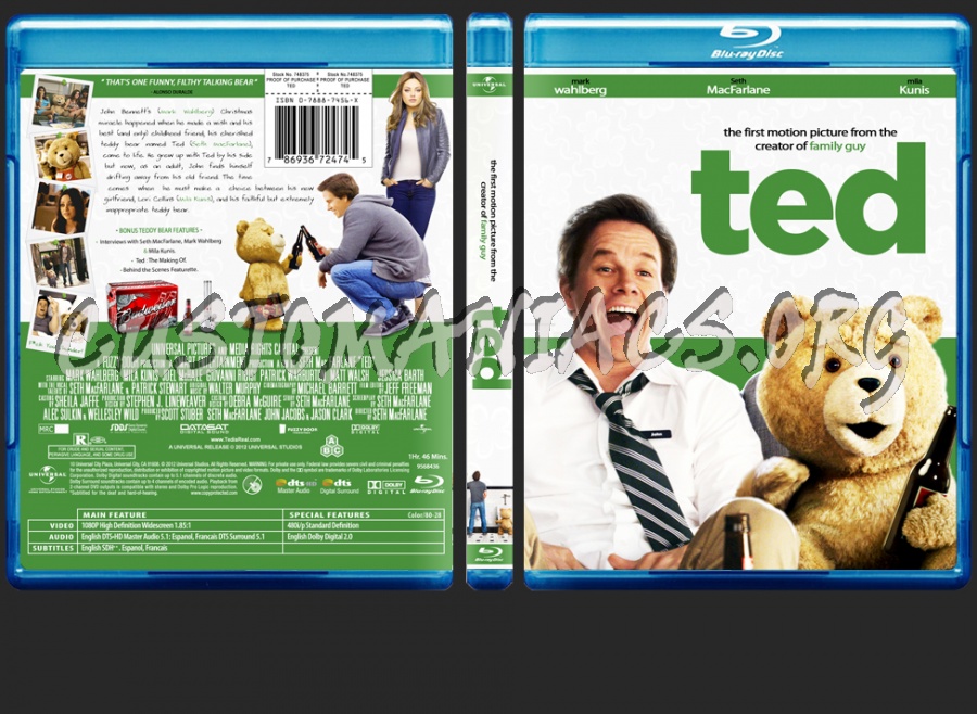 Ted blu-ray cover