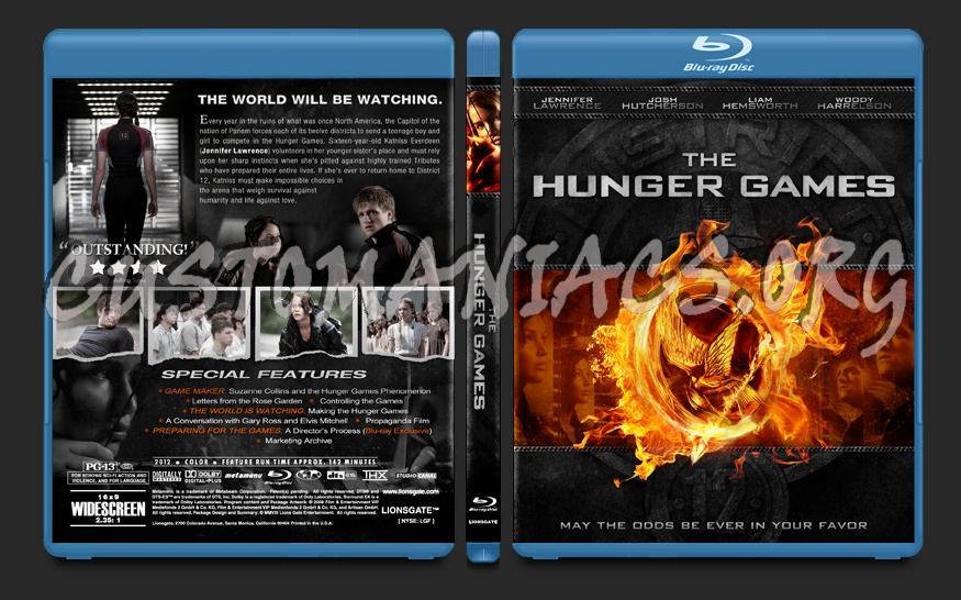 The Hunger Games blu-ray cover