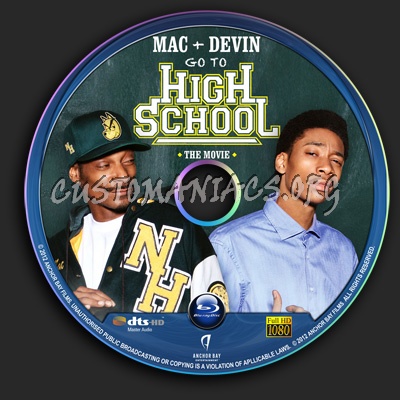 Mac and Devin Go To High School blu-ray label