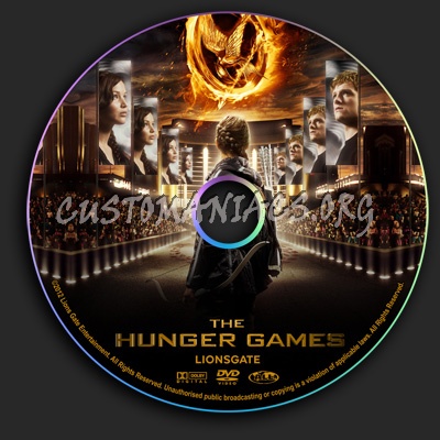 The Hunger Games dvd label