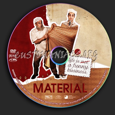 Material dvd label