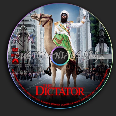 The Dictator dvd label