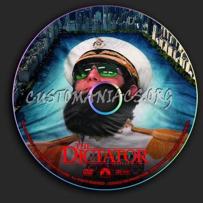 The Dictator dvd label