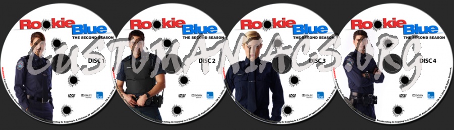 Rookie Blue Season 2 dvd label