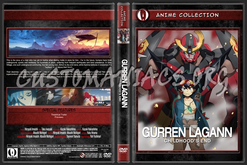 Anime Collection Gurren Lagann Childhood's End dvd cover