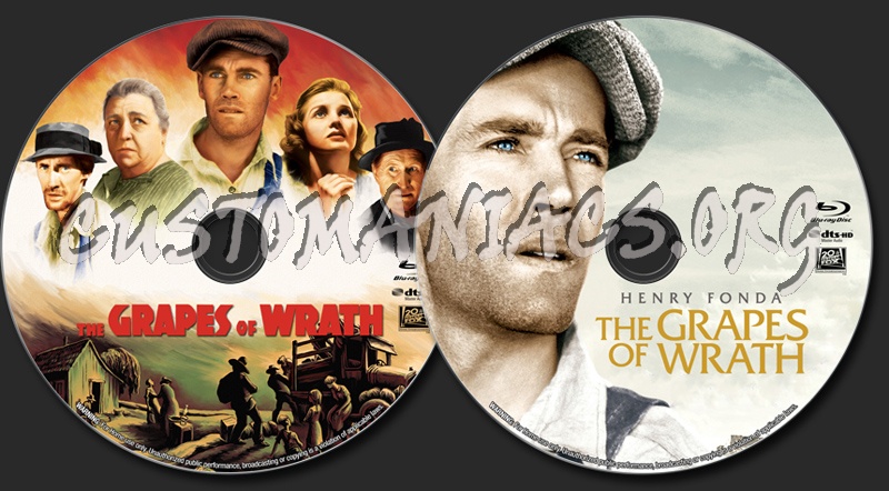 The Grapes Of Wrath blu-ray label