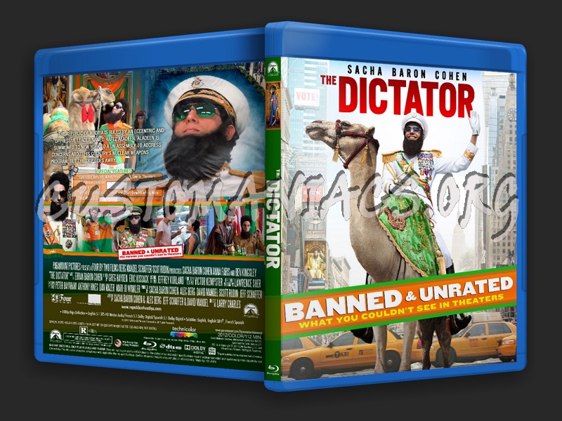 The Dictator blu-ray cover