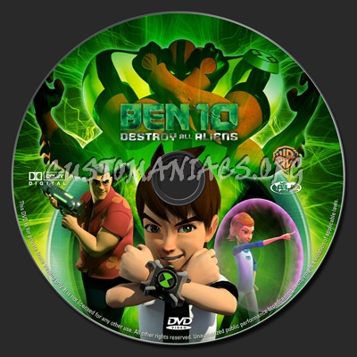 Ben 10 Destroy All Aliens dvd label