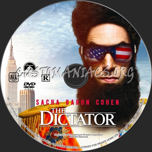 The Dictator dvd label