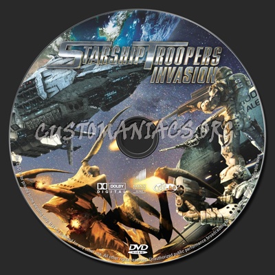 Starship Troopers Invasion dvd label