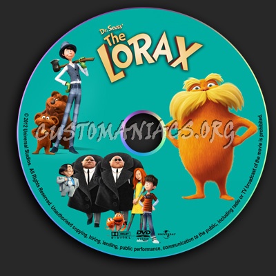 Dr. Seuss' The Lorax dvd label