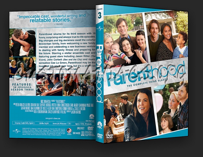 Parenthood Season 3 dvd cover