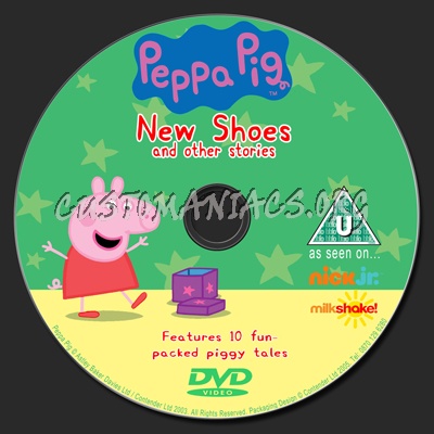 Peppa Pig New Shoes dvd label