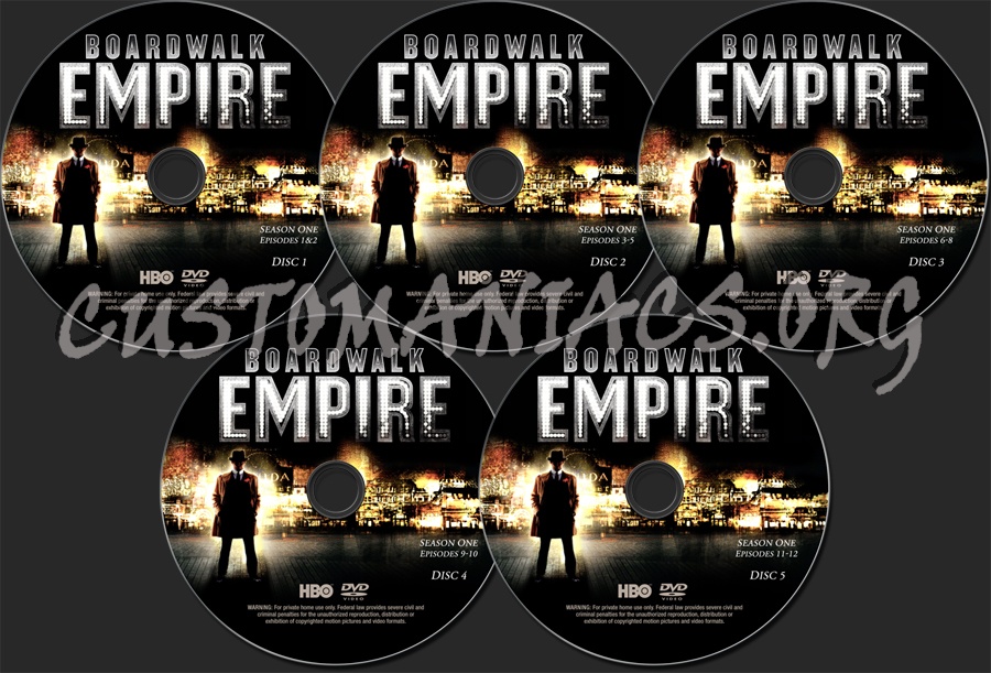 Boardwalk Empire dvd label