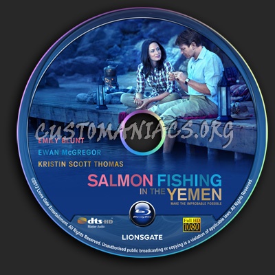 Salmon Fishing in the Yemen blu-ray label