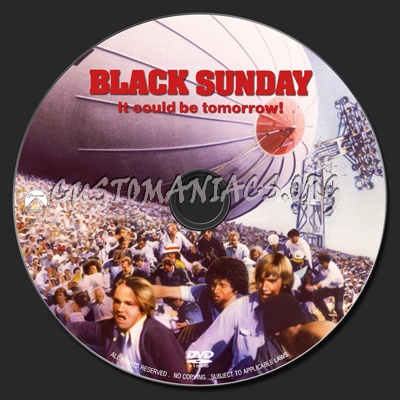 Black Sunday (1977) dvd label